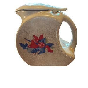 1940s-1950s Universal Cambridge refrigerator pitcher "Calico Fruit" pattern